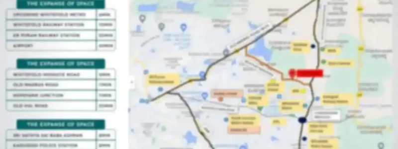 Purva Eminora Apartment Location map with birds eye view photo by Puravankara Group located at prime location of Bangalore Karnataka